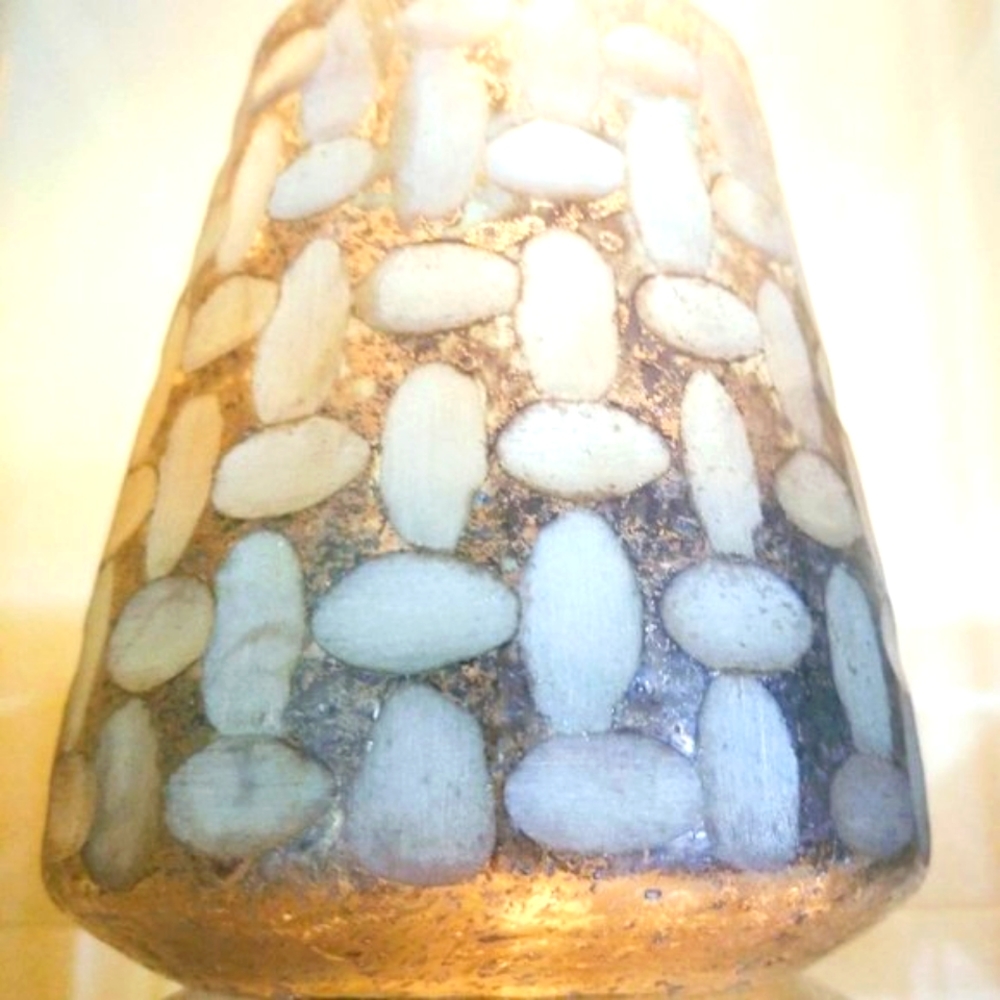 Glass Ceramic Pillar Candle Holder or Vase